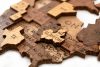 Fali Világtérkép fa puzzle-barna