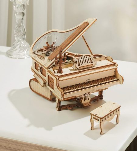 Varázs zongora 3D fa puzzle modell (zenélő)