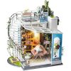 Tetőtéri olvasósarok 3D fa puzzle modell