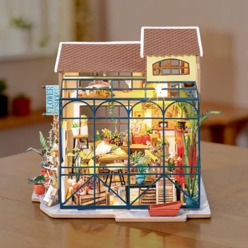 Virágbolt 3D fa puzzle modell