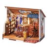 Varázslók boltja 3D fa puzzle modell