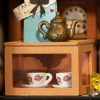 Alice teaboltja 3D fa puzzle modell