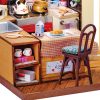 Konyha miniatűr 3D fa puzzle modell