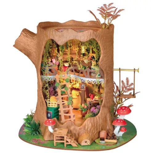 Tündérlak faház 3D fa puzzle - Egyedi kreatív ajándékötlet