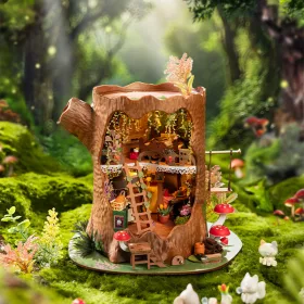 Tündérlak faház 3D fa puzzle - Egyedi kreatív ajándékötlet