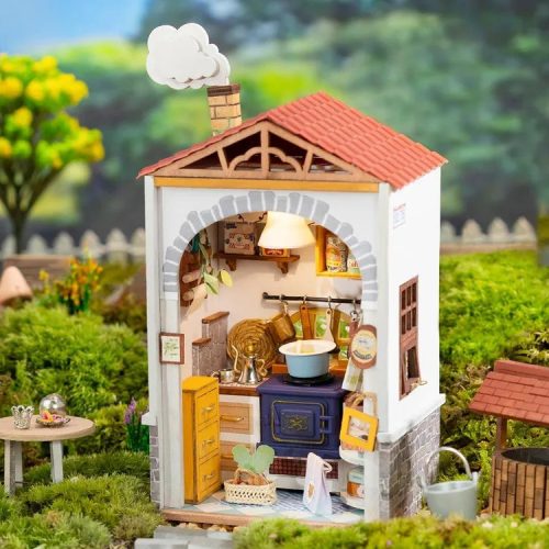 Ízes konyha 3D fa puzzle modell