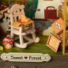 Az erdő mézédes lakói miniszínház 3D fa puzzle