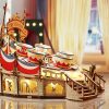 Teáscsésze körhinta 3D fa puzzle modell (zenélő)