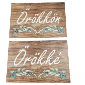 "Örökkön örökké" tábla 30x20 cm
