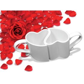 Szerelmes páros bögre fehér