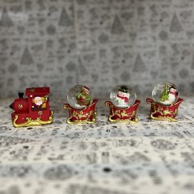 Karácsonyi szán dekoráció szett