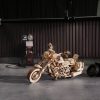 Motorkerékpár 3D fa puzzle modell