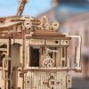 Városi villamos 3D fa puzzle modell