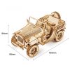 Katonai terepautó 3D fa puzzle modell