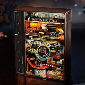 Hip-Hop Street golyópálya részlet neon világítással és utcai dizájnnal