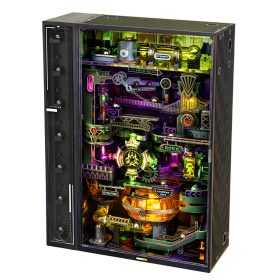 ROKR Alchemy City 3D fa márványpálya – teljes mechanikus golyópálya élmény interaktív LED fényekkel