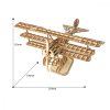 Repülőgép 3D fa puzzle modell