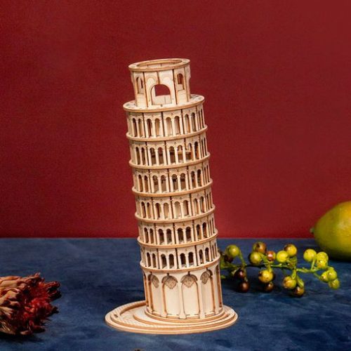 Pisai ferde torony 3D fa puzzle modell