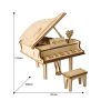 Zongora 3D fa puzzle modell
