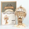 Hőlégballon 3D fa puzzle modell