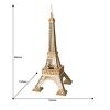 Eiffel-torony 3D fa puzzle modell