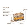 Villamos 3D fa puzzle modell