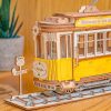 Villamos 3D fa puzzle modell