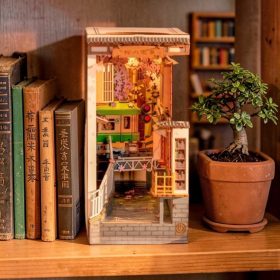   Könyvkuckó Cseresznyevirág 3D fa puzzle modell - Book Nook