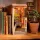 Könyvkuckó Cseresznyevirág 3D fa puzzle modell - Book Nook
