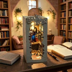Könyvkuckó Varázsház 3D fa puzzle modell - Book Nook