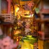 Könyvkuckó Hulló cseresznyevirágok 3D fa puzzle modell - Book Nook