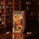 Könyvkuckó Könyvesbolt 3D fa puzzle modell - Book Nook