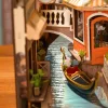 Könyvkuckó Velence 3D fa puzzle modell - Book Nook