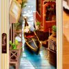 Könyvkuckó Velence 3D fa puzzle modell - Book Nook