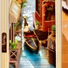 Könyvkuckó Velence 3D fa puzzle modell - Book Nook