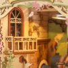 Könyvkuckó Virágbolt 3D fa puzzle modell - Book Nook