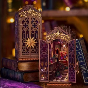 Varázslatos Sarok Book Nook 3D fa puzzle - Rolife miniatűr könyvkuckó