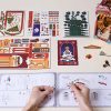 Könyvkuckó Karácsonyi utca 3D fa puzzle modell - Book Nook