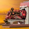 Könyvtámasz vonat 3D fa puzzle modell - Book Nook