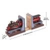 Könyvtámasz vonat 3D fa puzzle modell - Book Nook