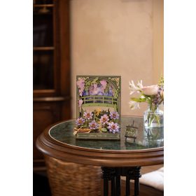 LED világítással díszített Robotime csillogó tavirózsa asztali dekoráció