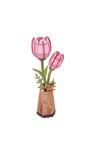 robotime-pink-tulip-3d-fa-puzzle-diy-rozsaszin-tulipan-dekoracio-72-darabos-keszlet
