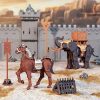 Háborús ló 3D fa puzzle modell