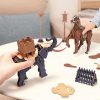 Háborús elefánt 3D fa puzzle modell