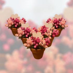 Kis Kezek Nőnapi Ajándéka - Virágcsokor cserépben