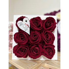 Virágos fa képkeret-bordó rózsa