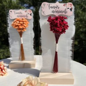 Tanár néninek ajándék plexi, tartóval-kicsi